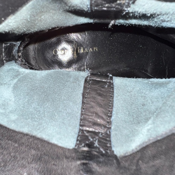 Cole Haan Alix Black Moto Leather Boots - Size 5 - Picture 7 of 10